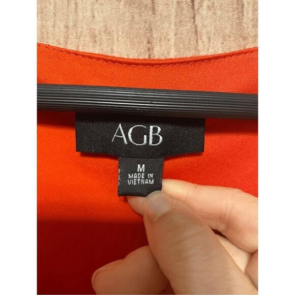 AGB Medium orange sleeveless beaded maxi summer dress - Picture 5 of 8